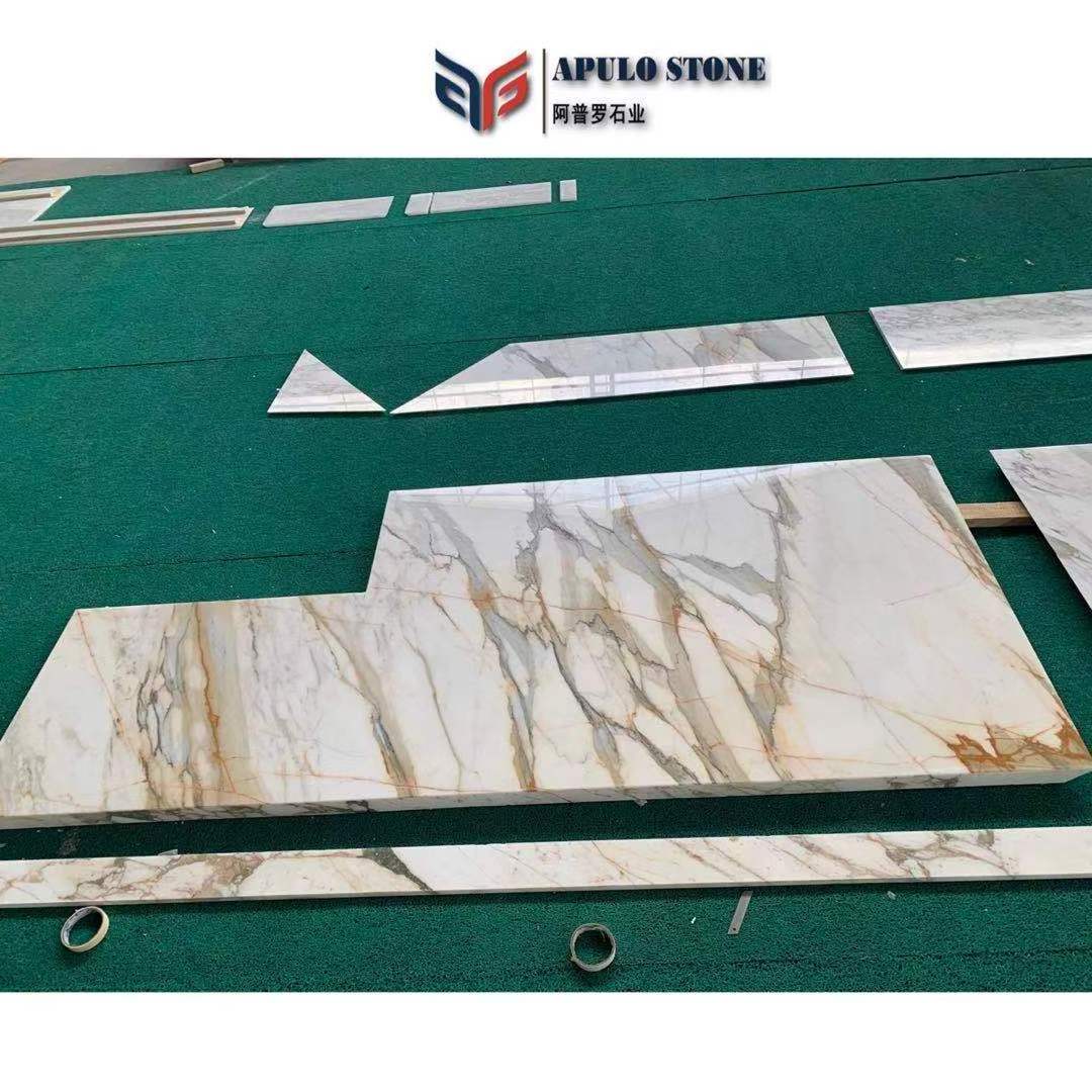 2022 factory directly calacutta Italy calacatta gold white marble slab with gold vein