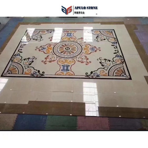 Natural Stone Modern floor medallion Apulostone  waterjet marble medallions for floor marble tiles Marble medallions for floor