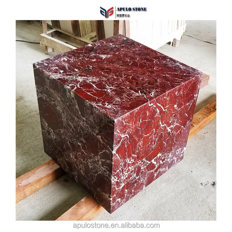 Customized Natural Marble Polished Red Rosso Levanto Marble Slab Red Levanto Marble Tiles