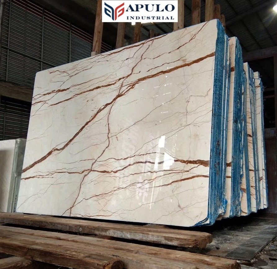 Quality Assurance Natural  Marble Floor Tiles And Marble Stair way steps Beige Marble Stone Slabs For Sale