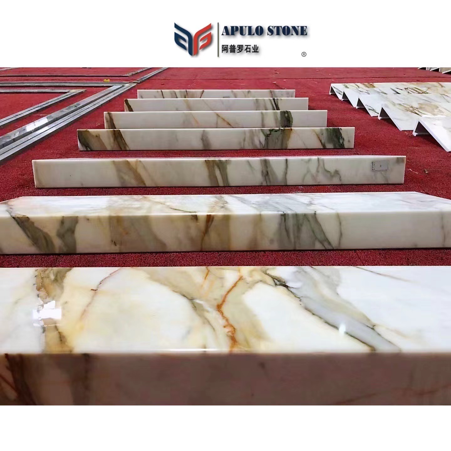 2022 factory directly calacutta Italy calacatta gold white marble slab with gold vein