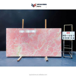 Factory Direct Beautiful And Luxury Pink Onyx For Home Decoration Onyx Stone Marble Slab Tiles