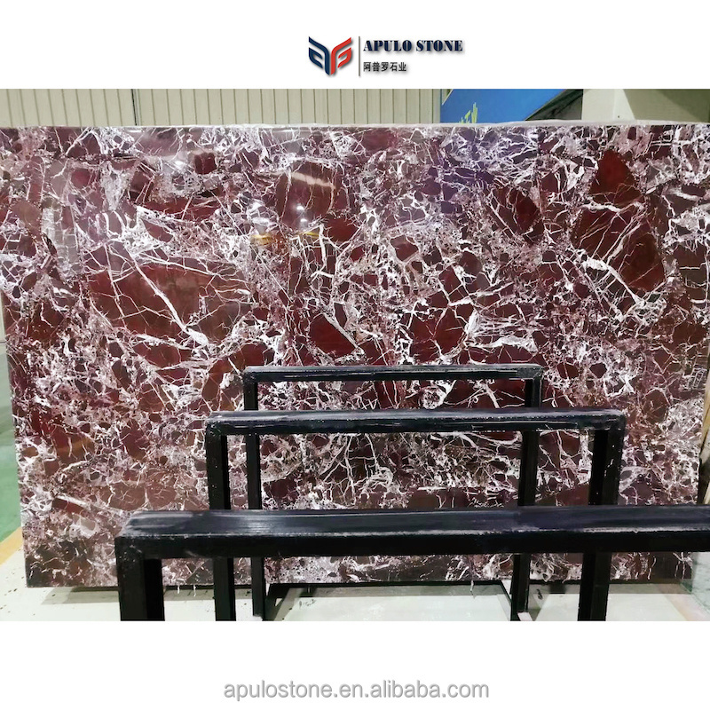 Chinese New Style Rosso Levanto Red Marble For Kitchen Worktops Countertop Table Counter Tops Rosa Levanto Marble