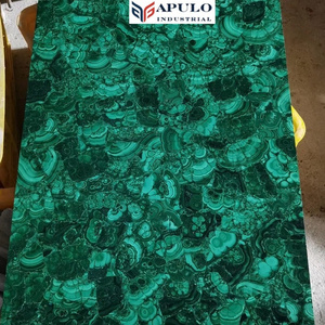 Apulo wholesale luxury malachite gemstone slabs tiles for Countertops /walls/tabletop home decoration