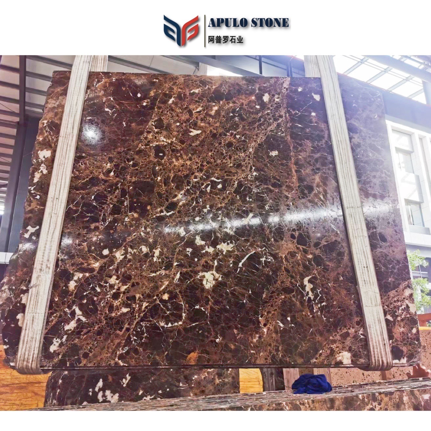 Natural Stone Slab Import Emperador Marble Mesh Brown Marble Tiles