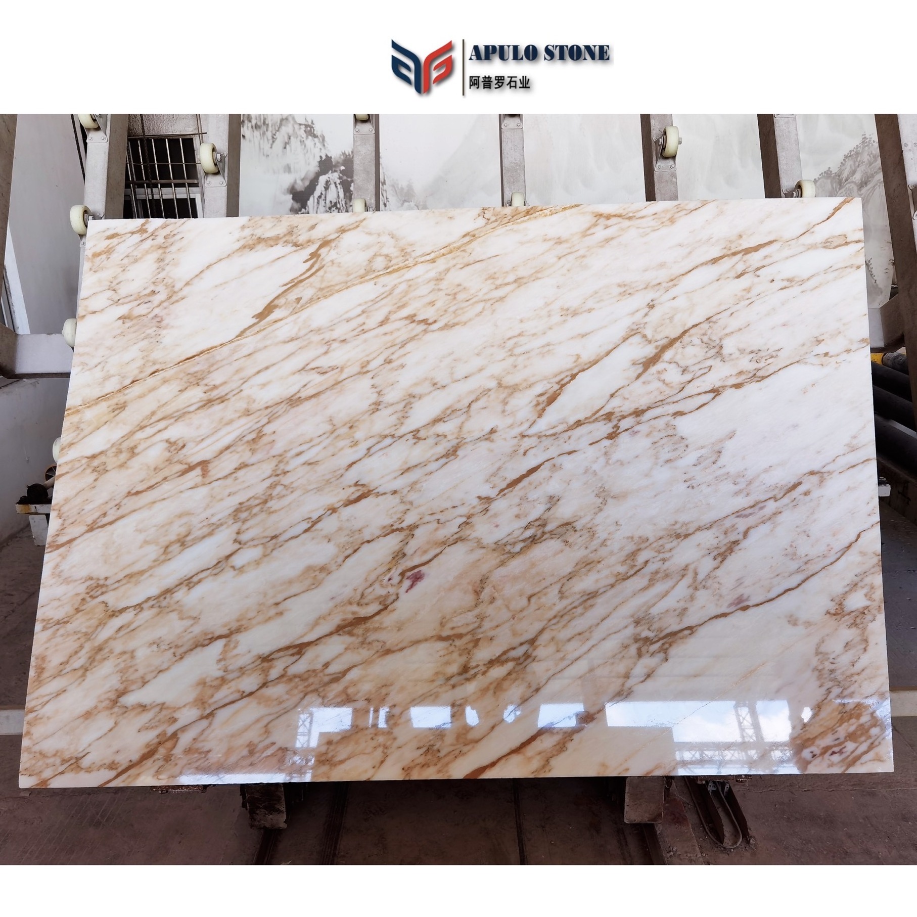 Hot sale White Calacatta Gold Marble Tile Price Stone Calacatta Gold Marble Slab New Calacatta Slabs