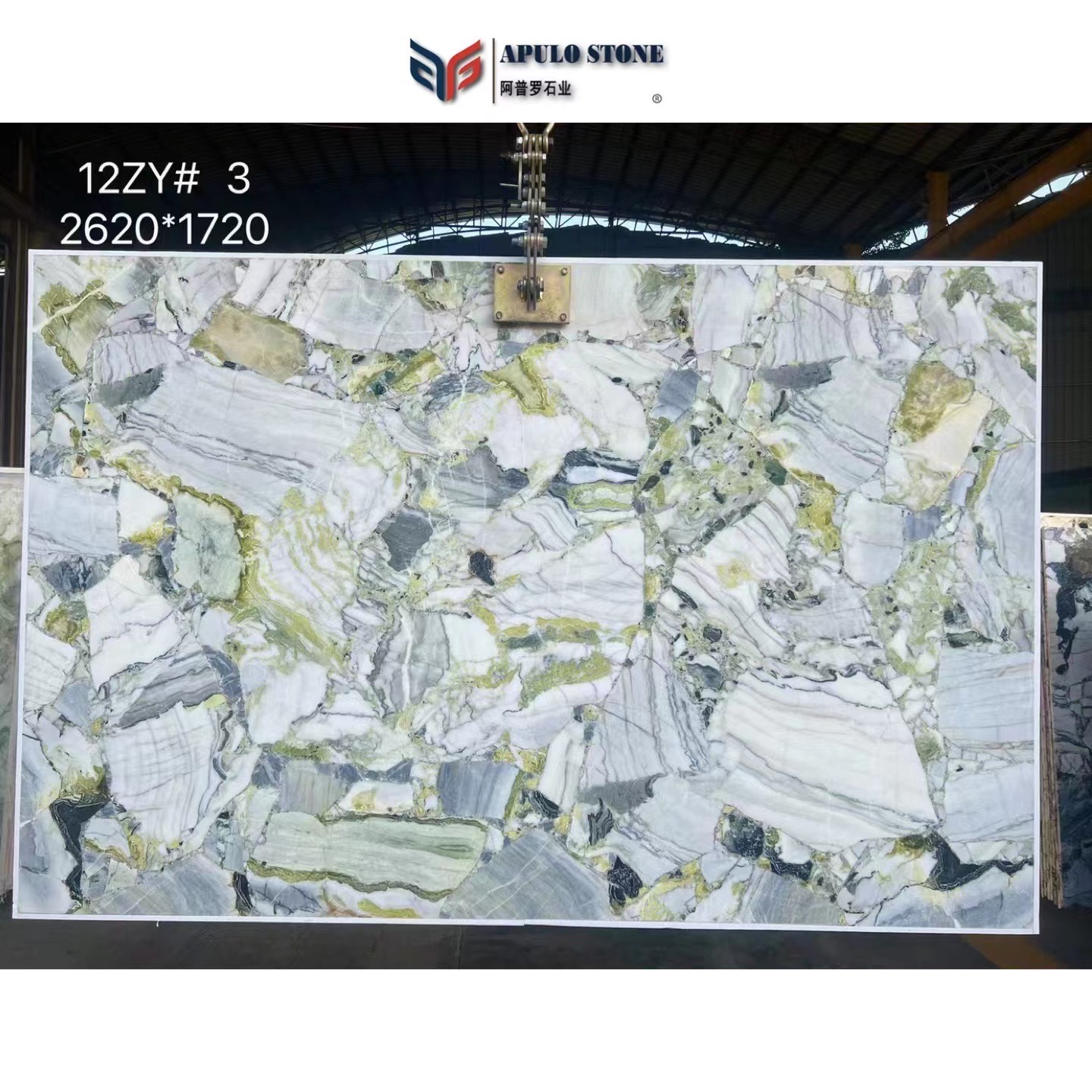 Manufacturer Ice Green  Marble China Green Marble Slab Jade Slabs and Tiles Stone Abstract Ink Marble