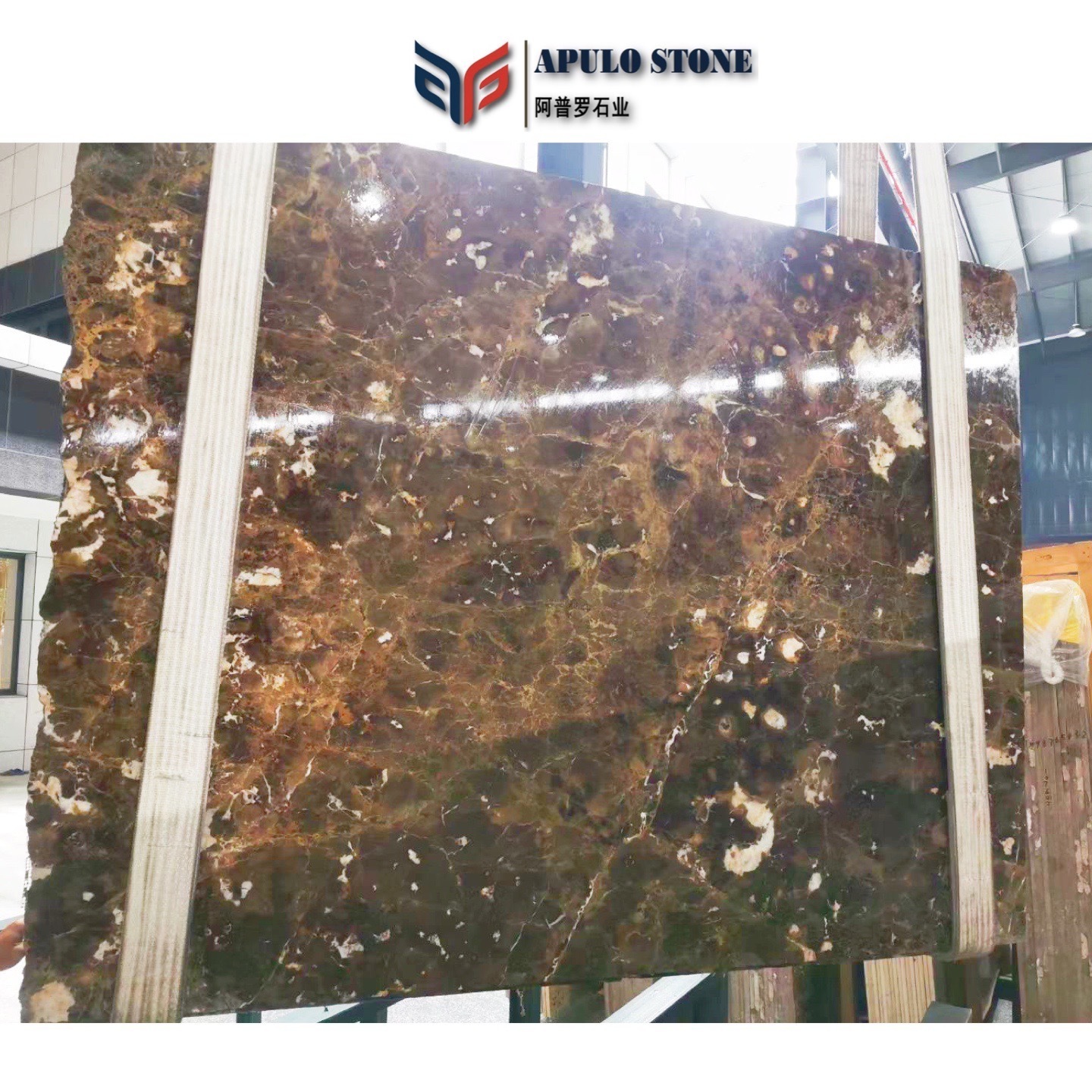 Natural Stone Slab Import Emperador Marble Mesh Brown Marble Tiles