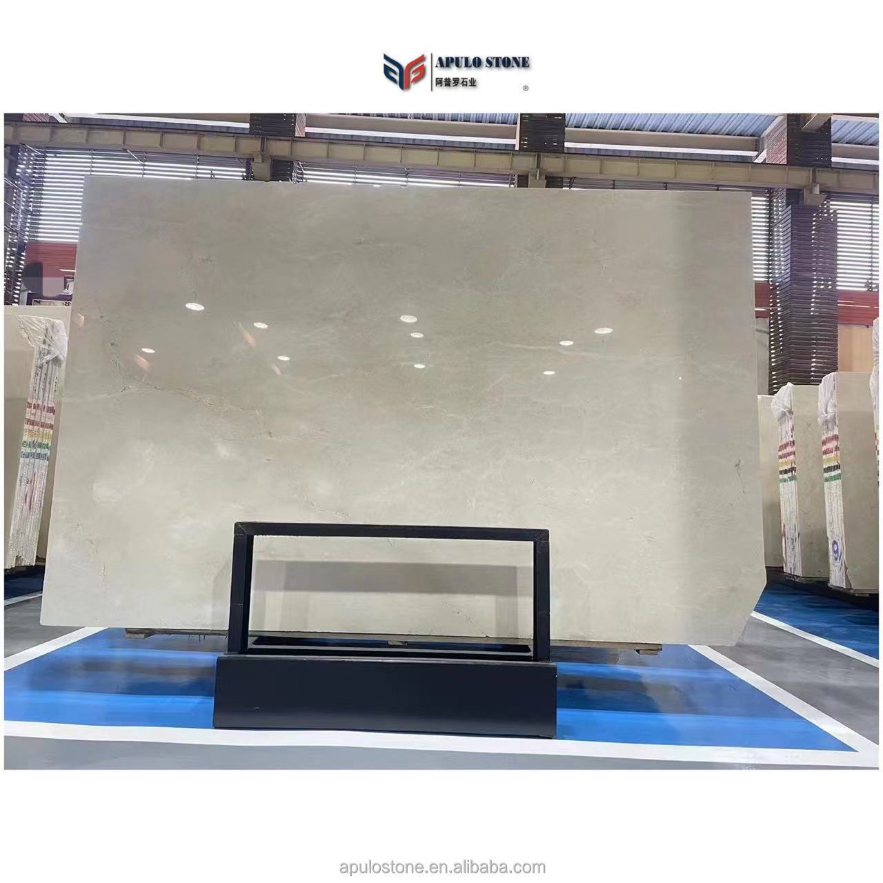 Home Villa Indoor Decoration Marble Slab for Wall Floor Pillar Marble Tiles  Royal Botticino Beige Marble Cream Marfil Cut Slabs