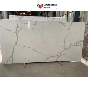 Cheap price  wholesale Apulostone Artificial  stone marble Quartz carrara white marble floor tiles marble porcelain floor tiles