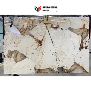 Natural Stone Slab Patagonia Granite Marble Apulo stone for Interior Decoration slab