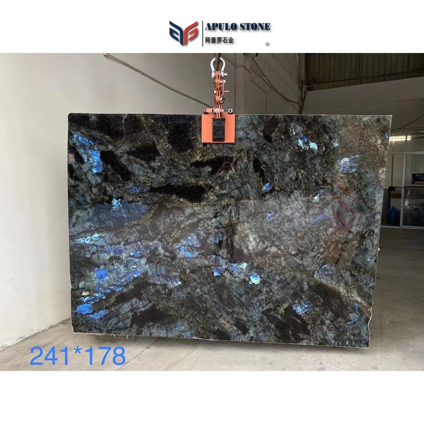 Customizable Natural Granite Flooring Tiles Lemurian Labradorite Blue Granite for Wall Panel kitchen granite countertop