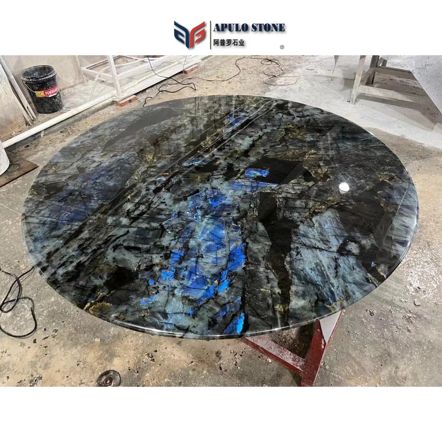 Customizable Natural Granite Flooring Tiles Lemurian Labradorite Blue Granite for Wall Panel kitchen granite countertop