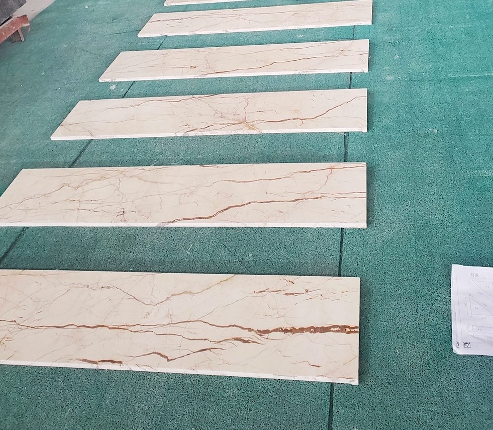 Marble Factory Sofitel Gold Marble Slab Countertop Polished Beige With Golden Vein Marble Slabs