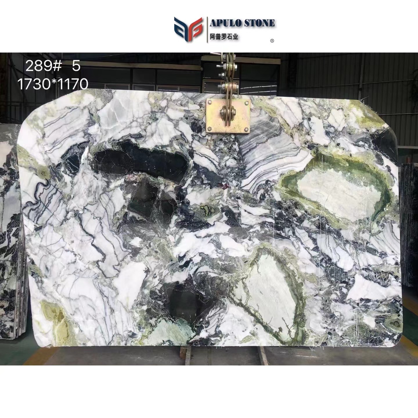 Manufacturer Ice Green  Marble China Green Marble Slab Jade Slabs and Tiles Stone Abstract Ink Marble