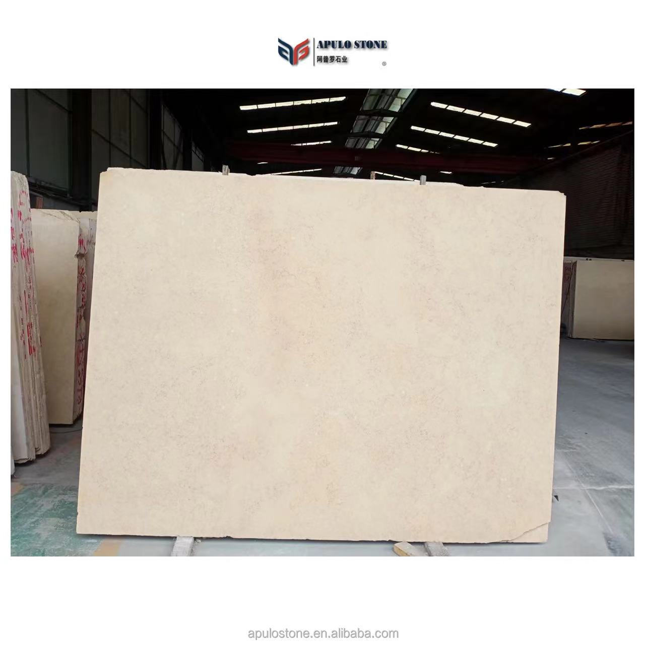 Home Villa Indoor Decoration Marble Slab for Wall Floor Pillar Marble Tiles  Royal Botticino Beige Marble Cream Marfil Cut Slabs