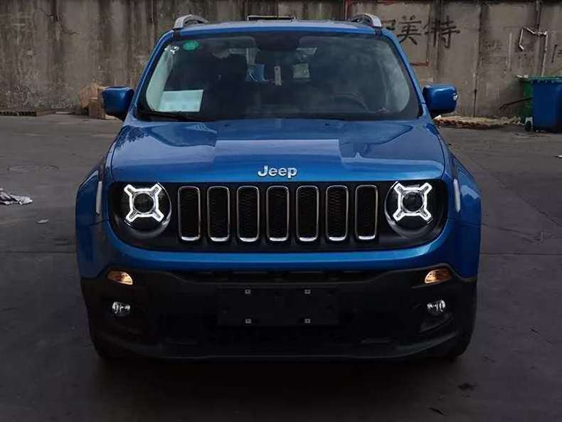 Led Head Lamp For Jeep Headlight For Renegade '16- Black Housing