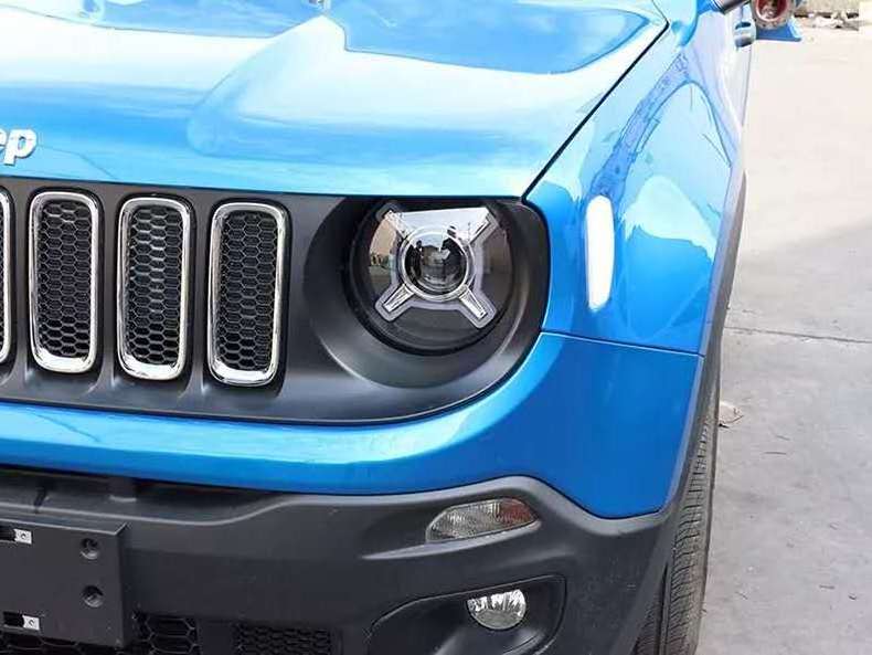 Led Head Lamp For Jeep Headlight For Renegade '16- Black Housing