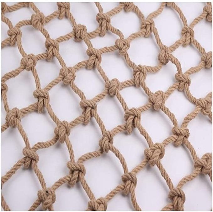 Hemp Natural Manila Rope Climbing Cargo Net Children Safety Jute Netting