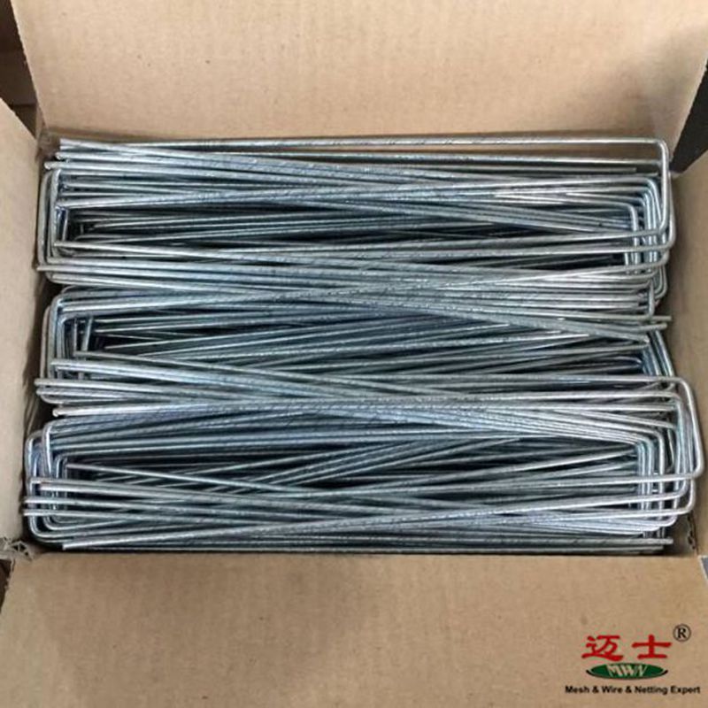 Steel ground sod staples/ Landscape Edging Pin/galvanized stainless steel sod nail