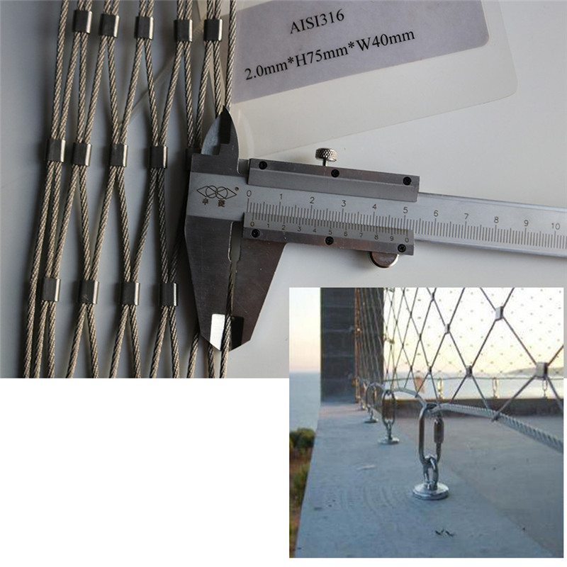 stainless steel wire rope mesh net