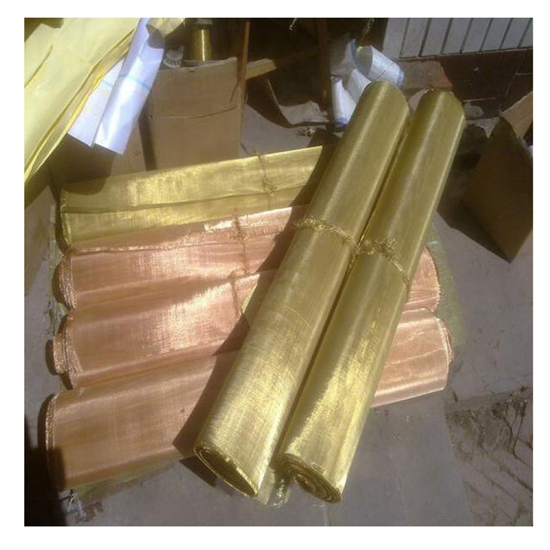 Copper/brass/phosphor bronze mesh for magnetic field shielding