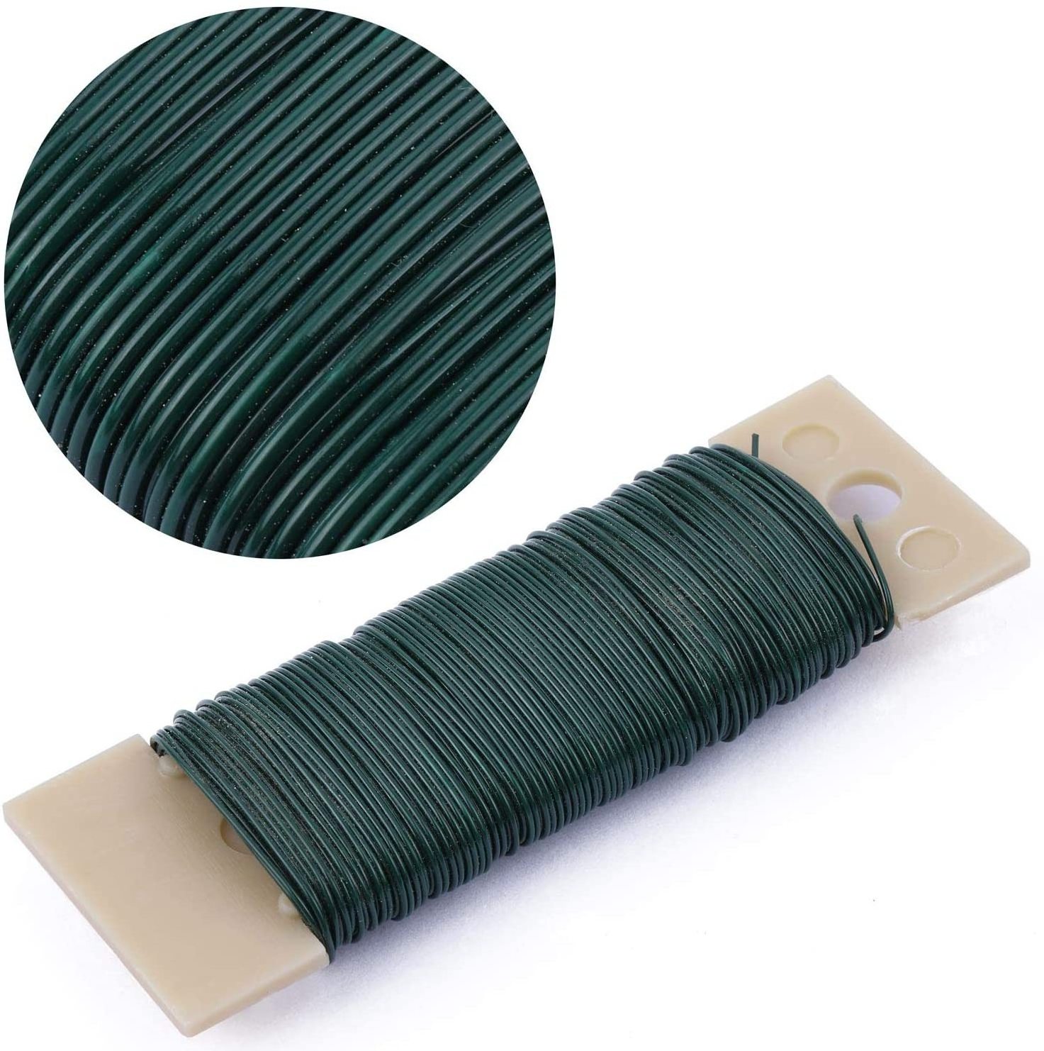 Green Coated Floral Stem Wire Decoration Craft Florist Wire in Spool or Paddle