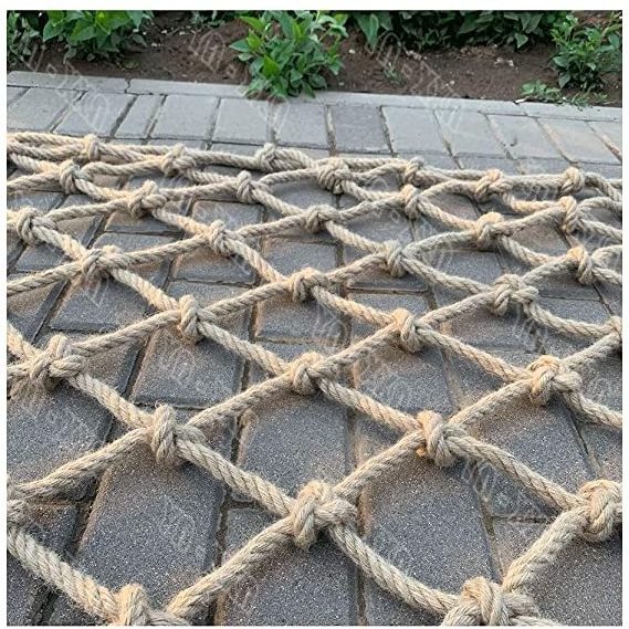 Hemp Rope Railing Stairs Netting Kids Safety Netting Manila Garden Decoration Net