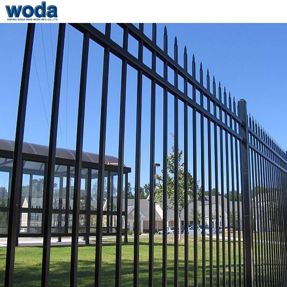 Woda Wholesale 6ftx8ft Anti Rust Modern Steel Metal Fence Design Philippines