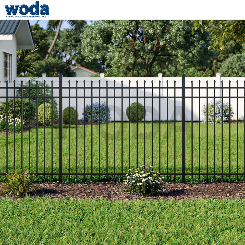 Woda Wholesale 6ftx8ft Anti Rust Modern Steel Metal Fence Design Philippines