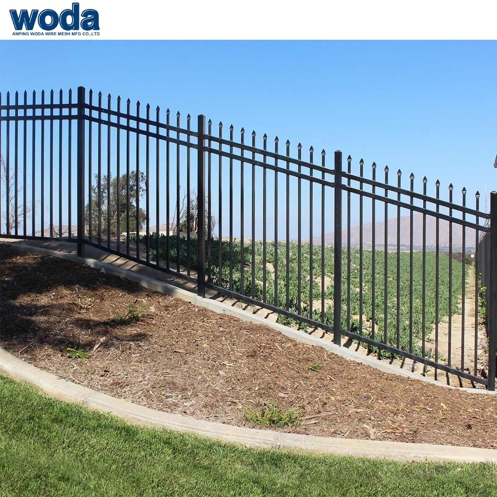 Woda Wholesale 6ftx8ft Anti Rust Modern Steel Metal Fence Design Philippines