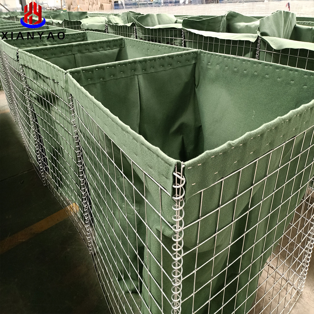 factory direct sell heavy-zinc coated defensive hesko barrier welded gabion box  flood protection barriers