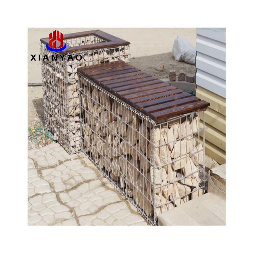 Competitive price Welded wire mesh gabion basket  gabion bench /gabion retaining wall