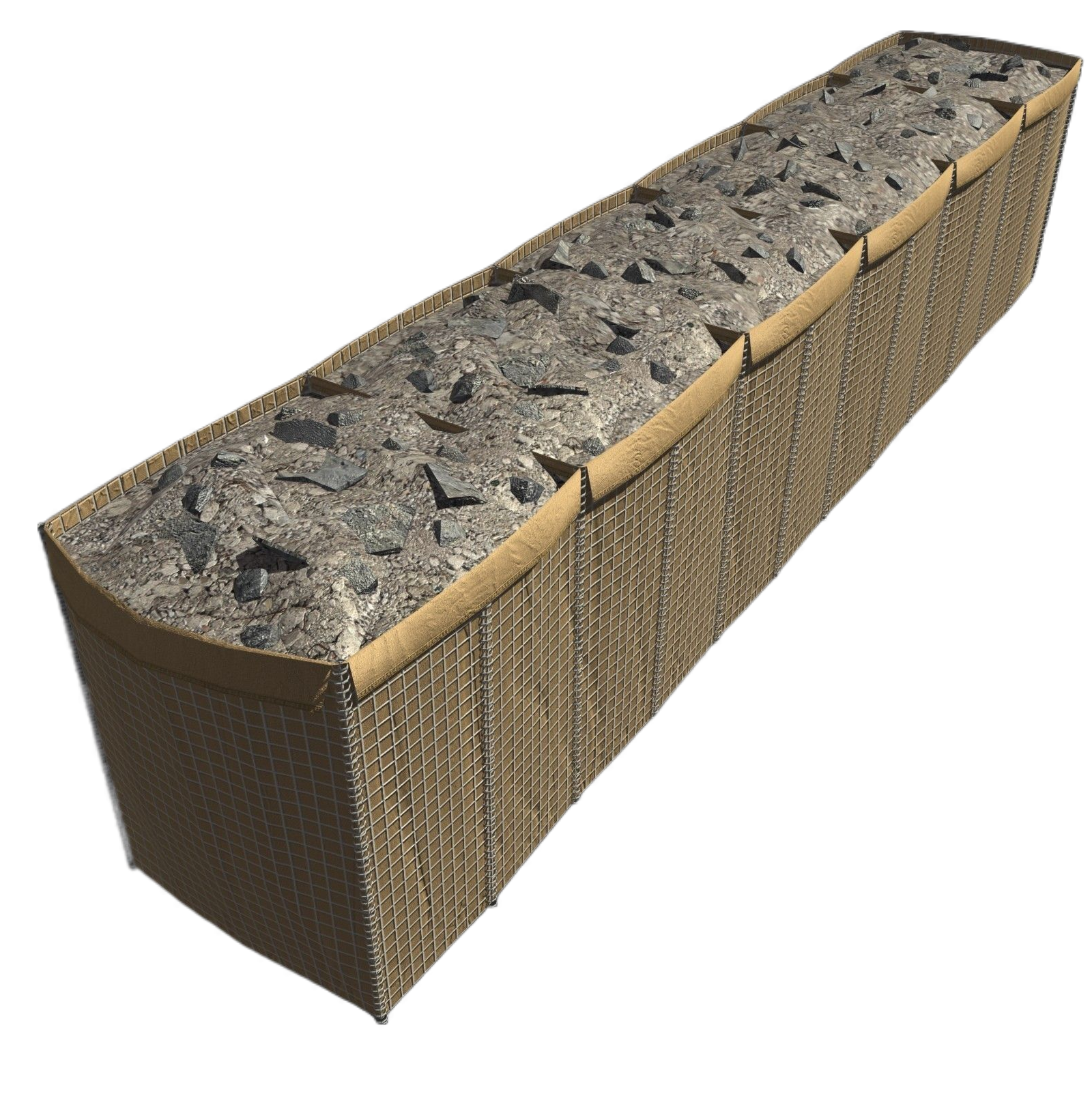 High Strength  defensive barrier galvanized wire mesh gabion barrier bastion Wall Hesko barrier for a shooting range