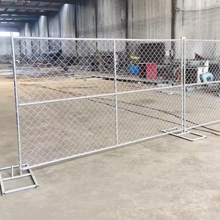 factory wholesale 6x12ft  american removable temporary chain link fence panel  for  construction fence