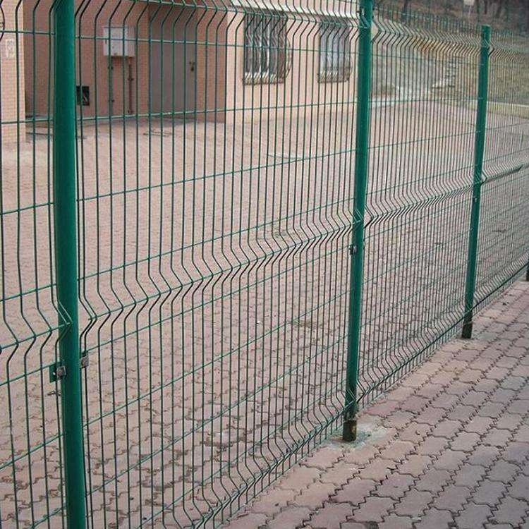 Factory supply welded wire mesh fence, garden fence, galvanized 3D curved fence