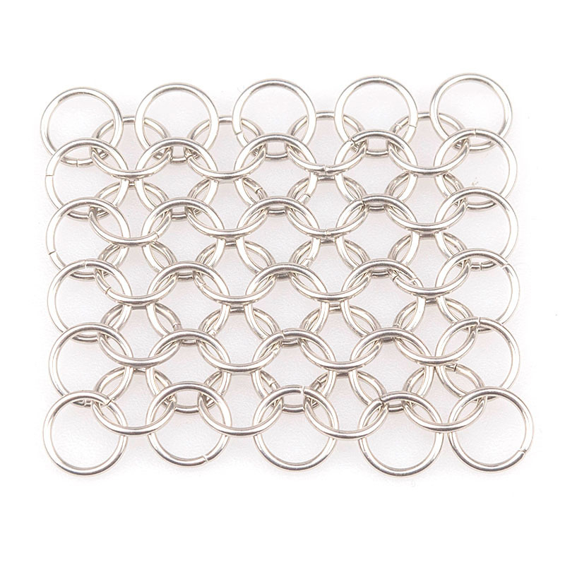 Decorative alloy material ring mesh chain mail galvanized curtain mesh brass stainless steel chain curtain