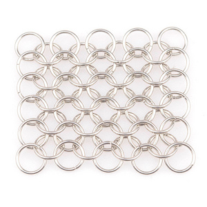 Decorative alloy material ring mesh chain mail galvanized curtain mesh brass stainless steel chain curtain