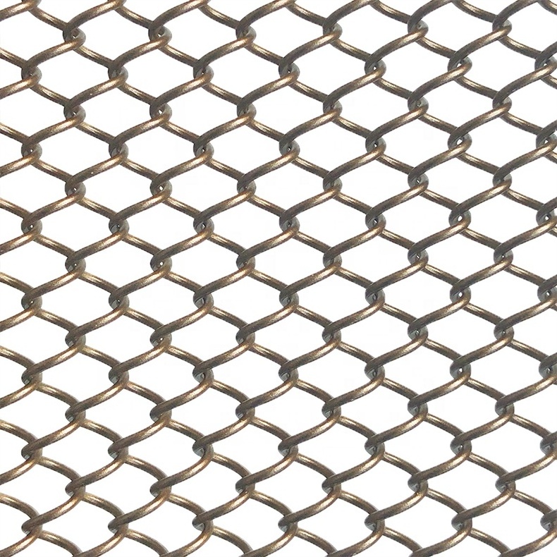 Decorative stainless steel chainmail ring metal mesh curtain