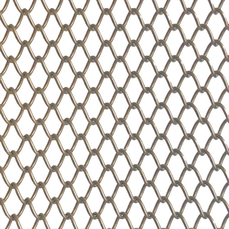 Decorative stainless steel chainmail ring metal mesh curtain