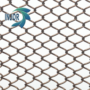 Building and Interior Design Coiled Wire Partitions Chain Mail Fabrics