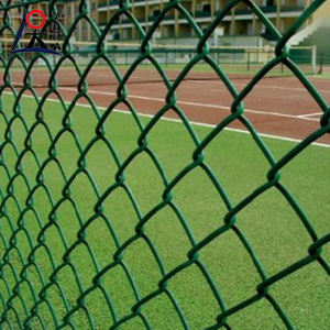 Removable pvc chain link fence rolls garden diamond metal fence cyclonic mesh with parts