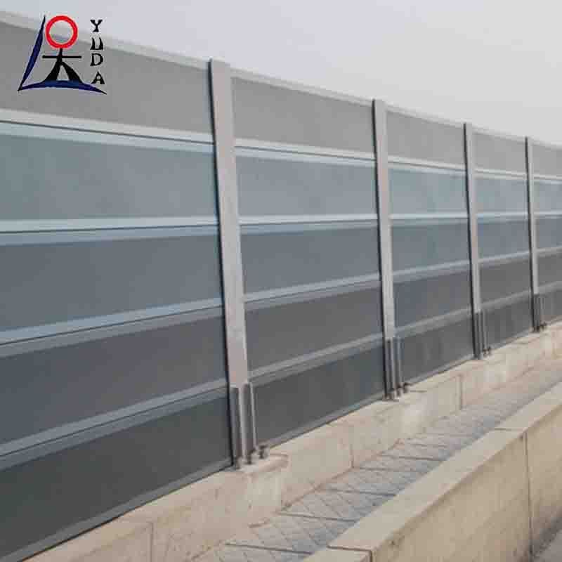 Removable plastic privacy sound absorbing panels noise barrier fence