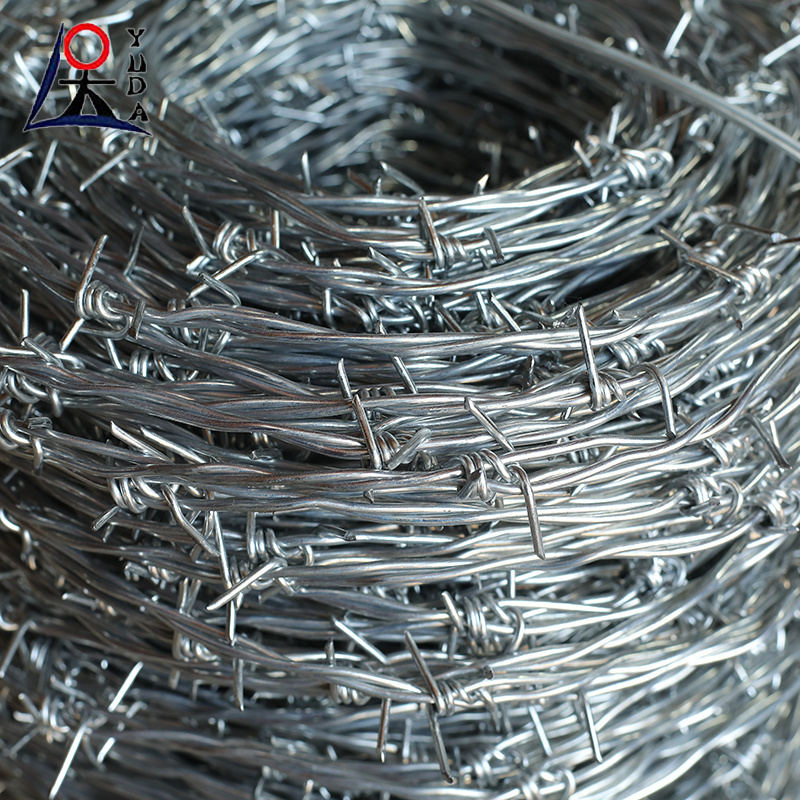 10 gauge raw material hot dipped galvanised barbed wire fencing cost