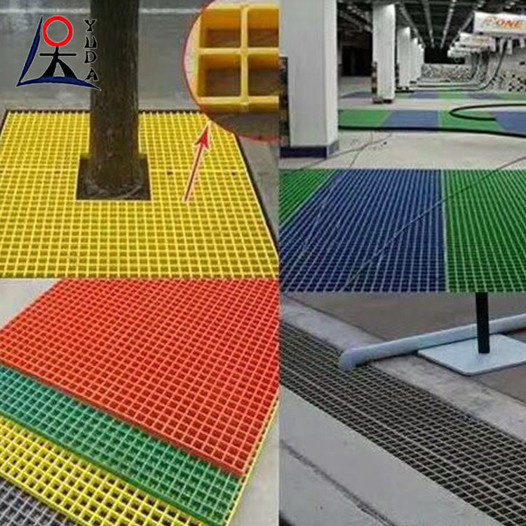 Plastic walkway grating/ frp grille/ fiberglass outdoor plastic flooring sheet