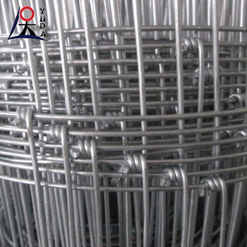 Cheap pasture goat grassland field fence hot dipped galvanized fixed knot woven game wire farm fencing