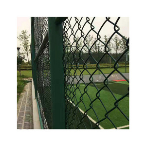 Galvanized Pvc Coating Chain Link Fence With Barbed Wire