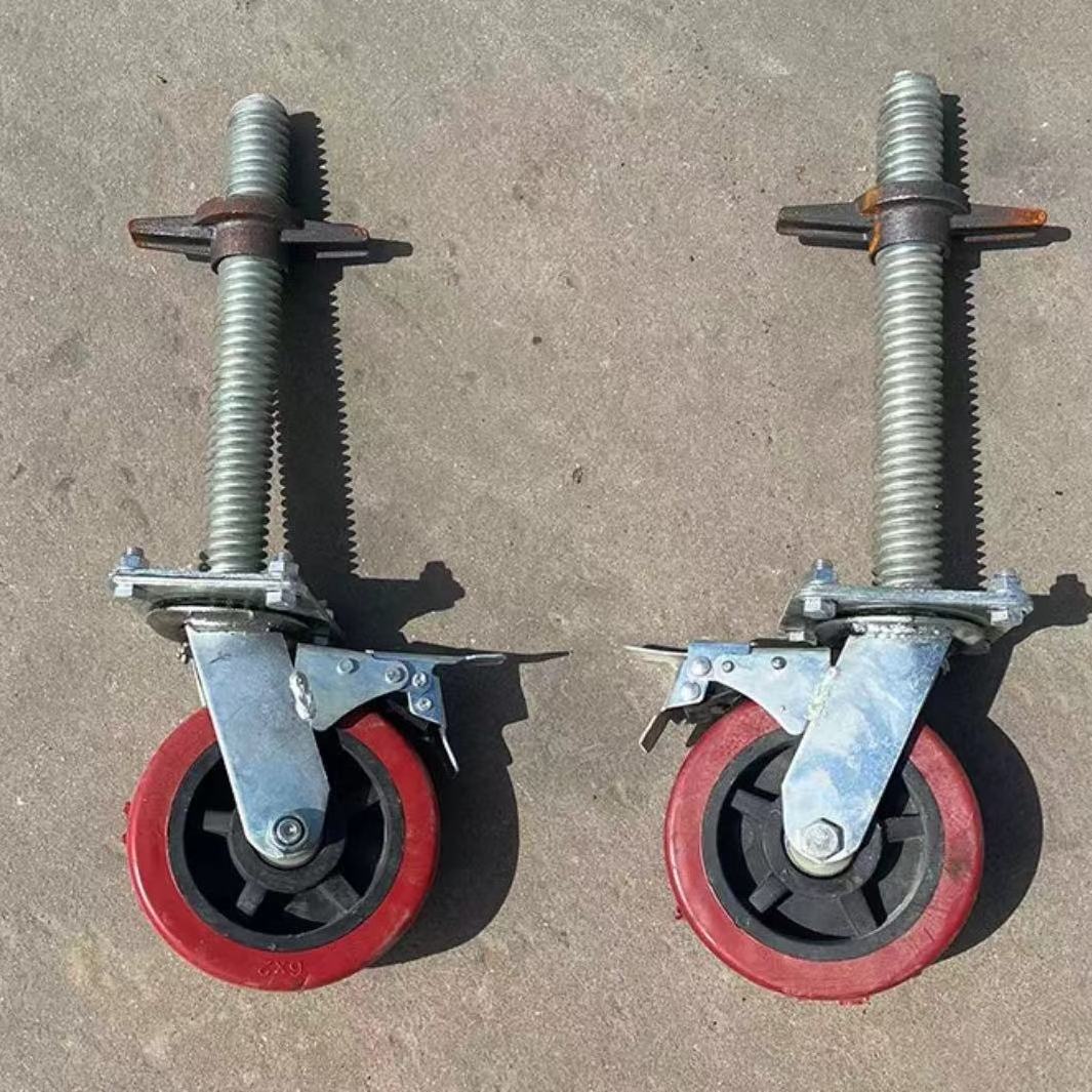 Construction site construction Accessories mobile caster scaffold scaffolding gin pulley Scaffold wheel