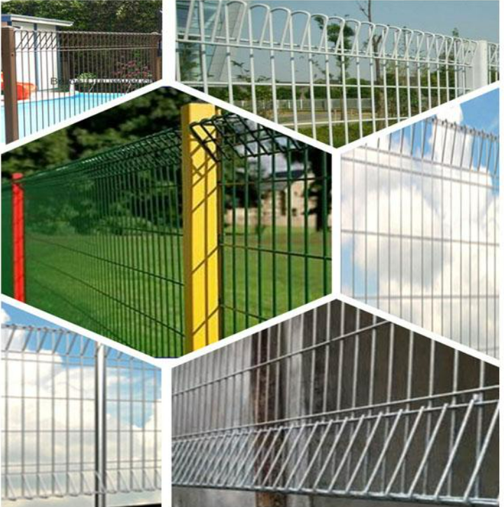 Anping BRC Fence  Top and Bottom rolled mesh panel or fence  Iron Metal Sections Outdoor Pvc Coated 3 Sides Security Fence