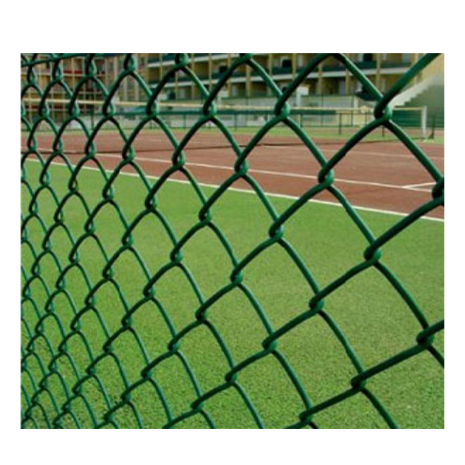 Galvanized Cyclone fencing Diamond Mesh cyclone fence PVC coated chain link fence